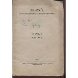 Sborník Ústavu Slovenského národného povstania, ročník III., číslo 3/1950 (text slovensky)