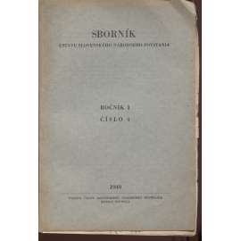 Sborník Ústavu Slovenského národného povstania, ročník I., číslo 4/1949 (text slovensky)