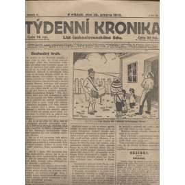 Týdenní kronika (20.3.1919) - staré noviny, 1. republika