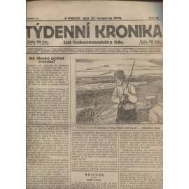 Týdenní kronika (31.7.1919) - staré noviny, 1. republika
