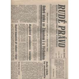 Rudé právo (18.10.1938)  - staré noviny, 1. republika