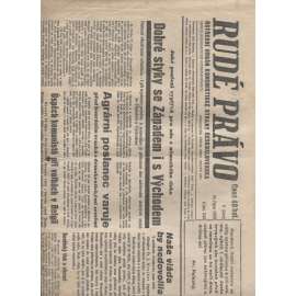 Rudé právo (18.10.1938)  - staré noviny, 1. republika