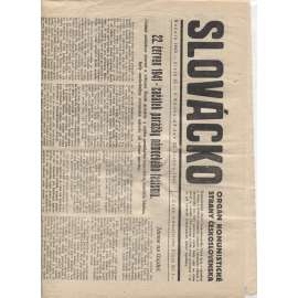 Slovácko (22.6.1945)  - staré noviny