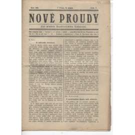 Nové proudy (8.8.1923) - staré noviny, 1. republika