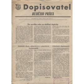Dopisovatel Rudého práva (31.1.1951) - staré noviny (pošk.)