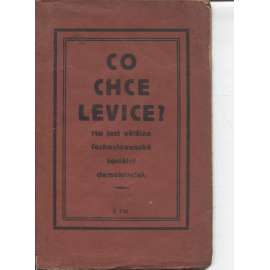 Co chce levice? (komunistická literatura)