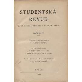 Studentská revue, ročník IV. a V./1925 (List socialistického studenstva, politika)