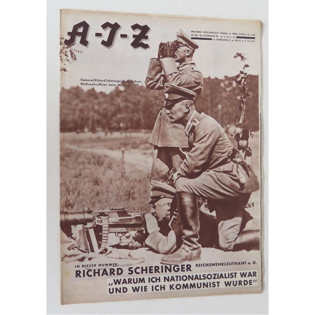 A-I-Z [Arbeiter-Illustrierte-Zeitung; AIZ], roč. 11, 1932, č. 41 [časopis; fotografie; komunismus]