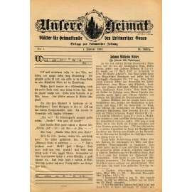 Unsere Heimat, roč. 15, 1934, č. 1-12 [Litoměřice; Leitmeritz; Litoměřicko; historie; dějiny; vlastivěda; Sudety]