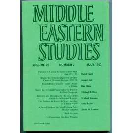 Middle Eastern Studies, Volume 26, Number 3, July 1990 [Blízký a Střední východ, blízkovýchodní studia, časopisy]