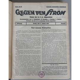 Gegen den Strom, roč. 2, 1929, č. 1-52 [komunismus; pravá opozice; KPD; Německo; časopis; Komunistická strana Německa]