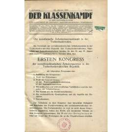 Der Klassenkampf in der Čechoslowakei, roč. 2, 1928, č. 1-11 [sociální demokracie; Československo; odbory]