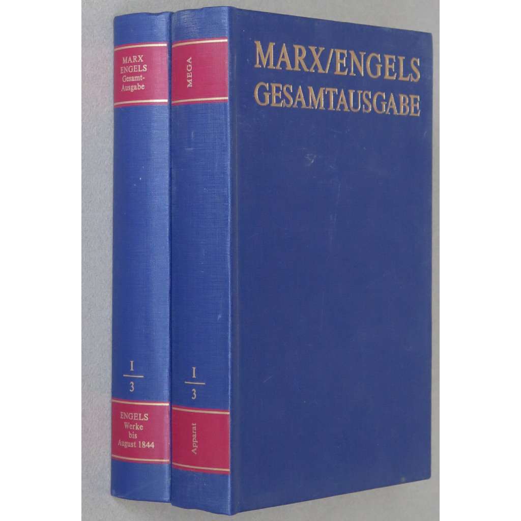 Karl Marx, Friedrich Engels: Gesamtausgabe (MEGA), sv. I/3, Text + Apparat [sebrané spisy; kritické vydání]