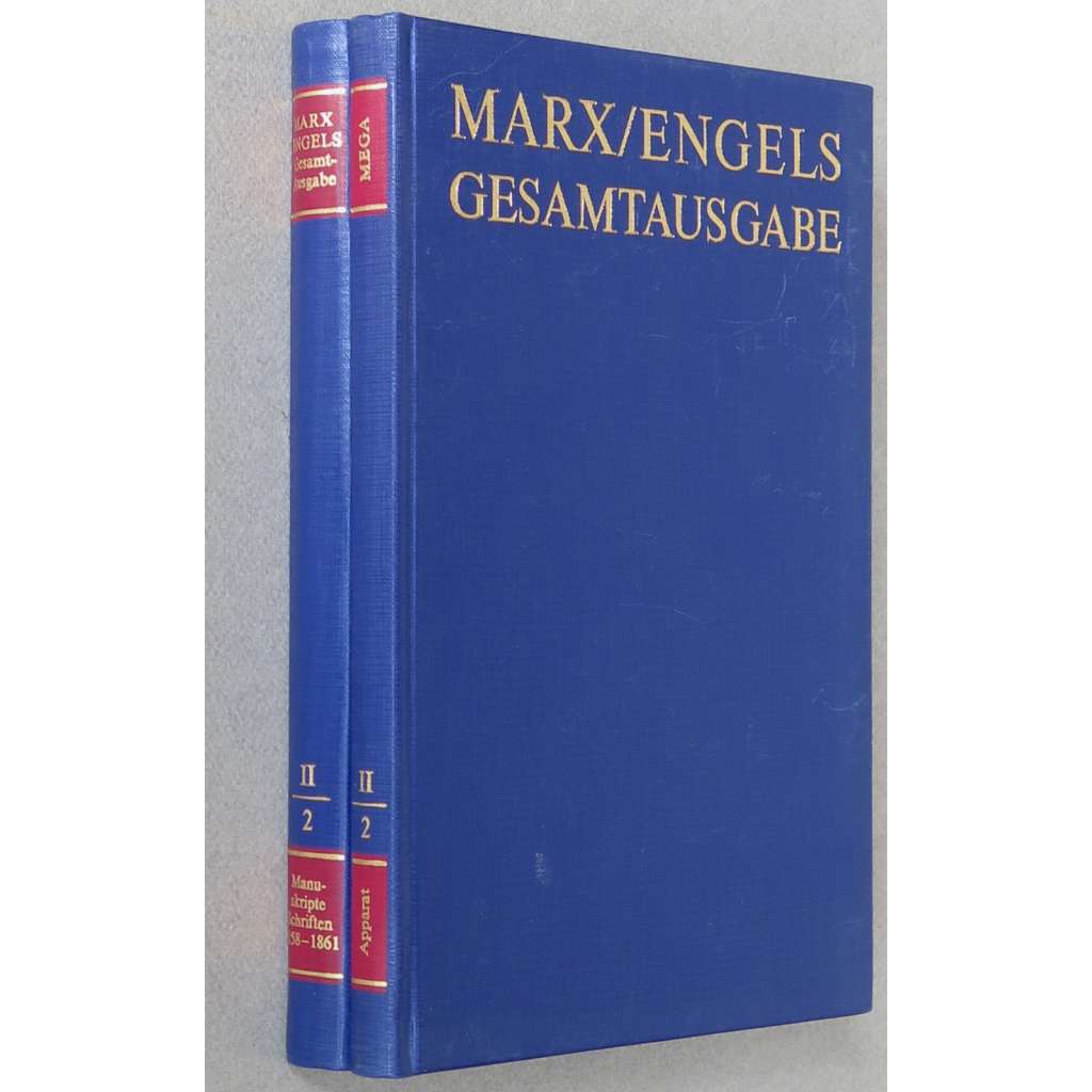 Karl Marx, Friedrich Engels: Gesamtausgabe (MEGA), sv. II/2, Text + Apparat [sebrané spisy; kritické vydání; Grundrisse; Ke kritice politické ekonomie]