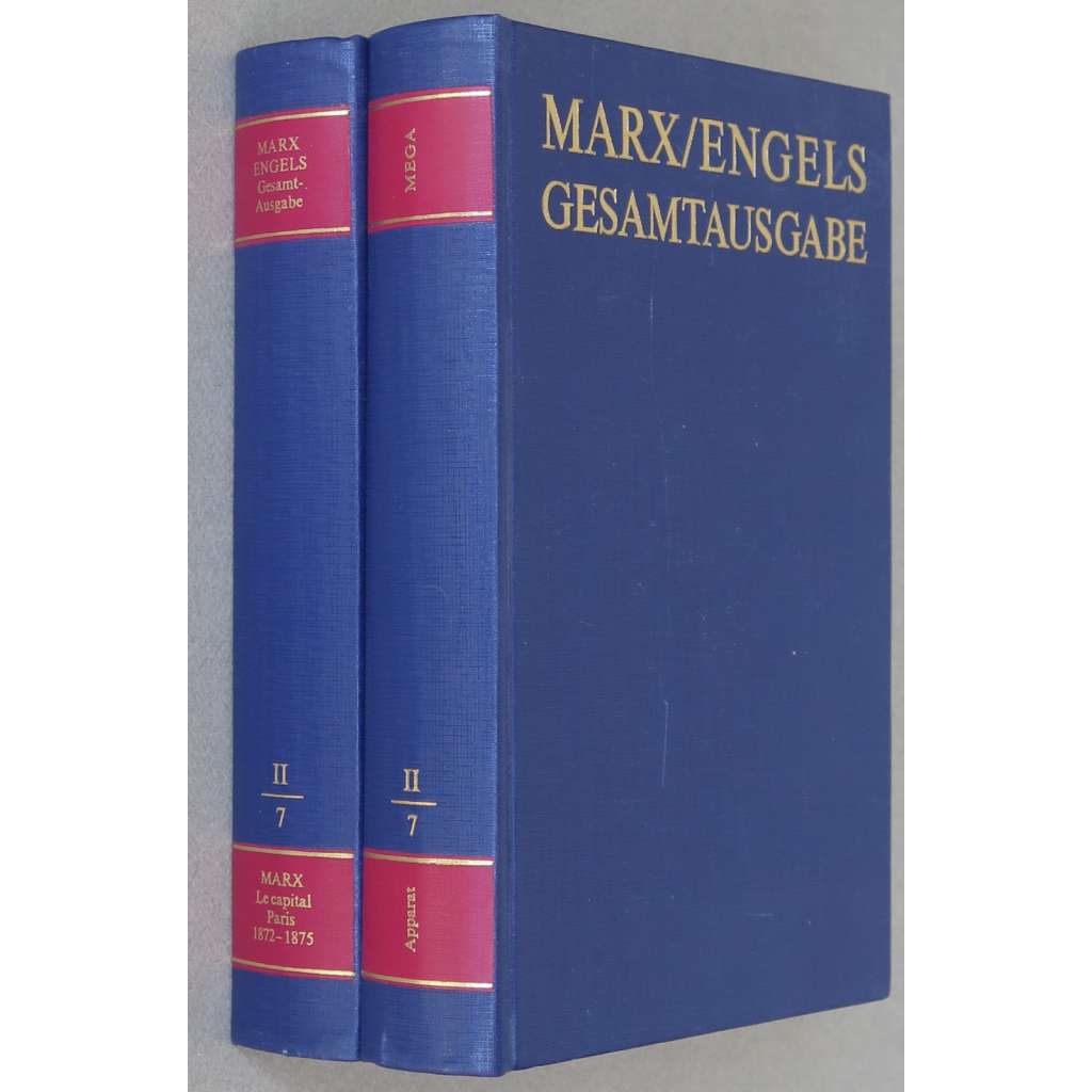 Karl Marx, Friedrich Engels: Gesamtausgabe (MEGA), sv. II/7, Text + Apparat [sebrané spisy; kritické vydání; Kapitál; Le Capital]