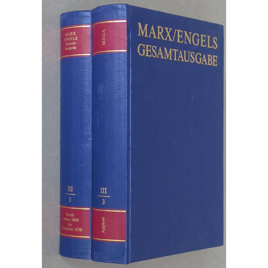 Karl Marx, Friedrich Engels: Gesamtausgabe (MEGA), sv. III/3, Text + Apparat [sebrané spisy; kritické vydání; dopisy; korespondence]
