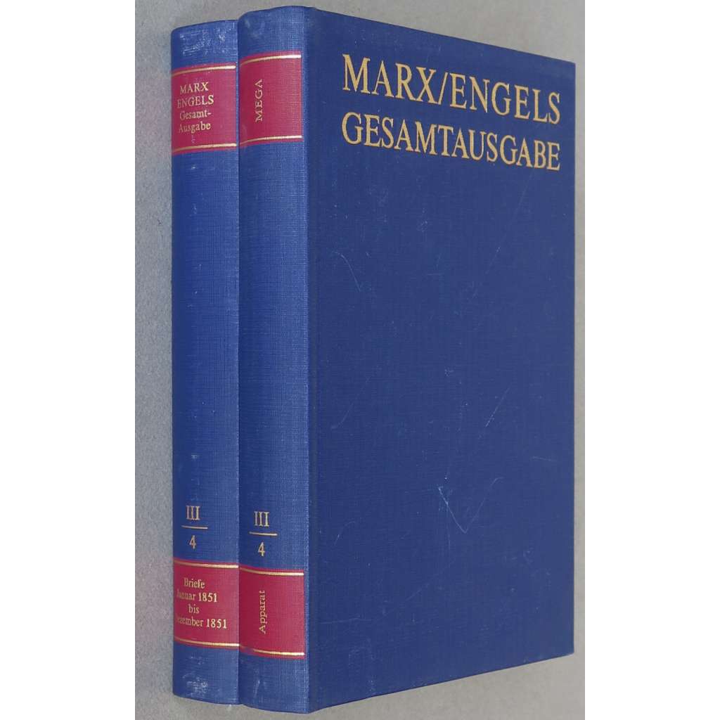 Karl Marx, Friedrich Engels: Gesamtausgabe (MEGA), sv. III/4, Text + Apparat [sebrané spisy; kritické vydání; dopisy; korespondence]