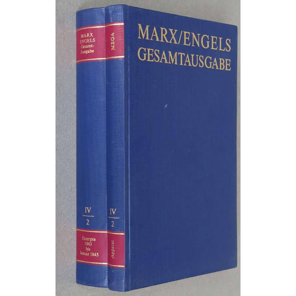 Karl Marx, Friedrich Engels: Gesamtausgabe (MEGA), sv. IV/2, Text + Apparat [sebrané spisy; kritické vydání; výpisky; ekonomie]