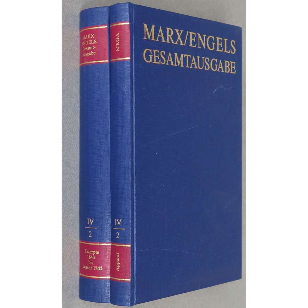 Karl Marx, Friedrich Engels: Gesamtausgabe (MEGA), sv. IV/2, Text + Apparat [sebrané spisy; kritické vydání; výpisky; ekonomie]