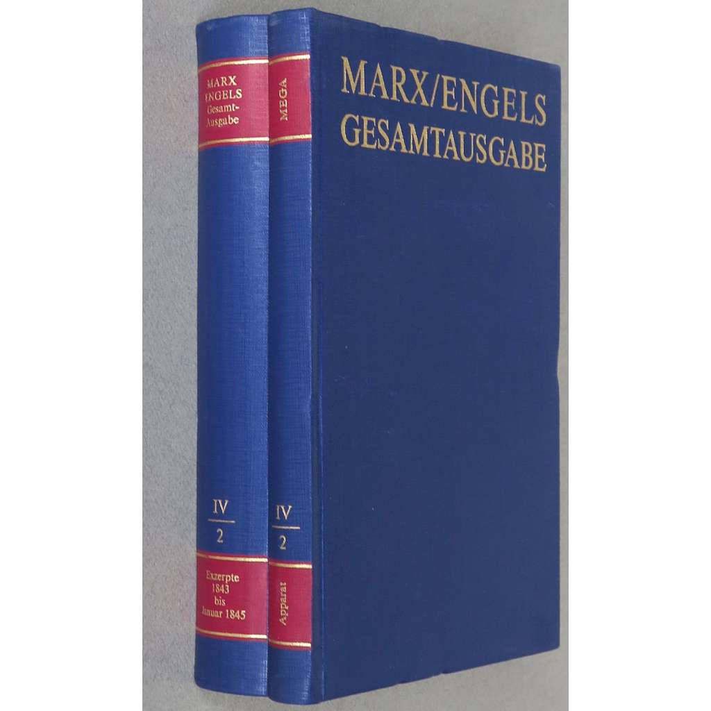 Karl Marx, Friedrich Engels: Gesamtausgabe (MEGA), sv. IV/2, Text + Apparat [sebrané spisy; kritické vydání; výpisky; ekonomie]