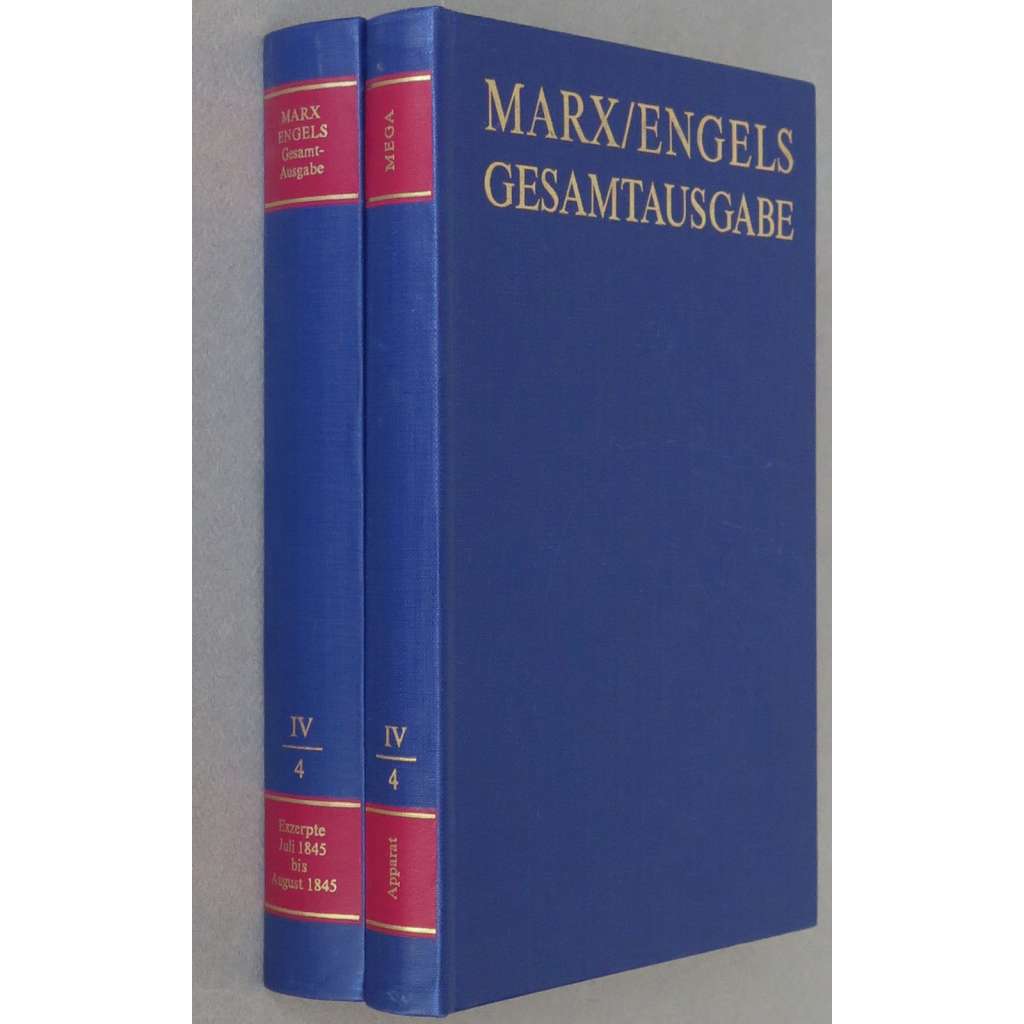 Karl Marx, Friedrich Engels: Gesamtausgabe (MEGA), sv. IV/4, Text + Apparat [sebrané spisy; kritické vydání; výpisky; ekonomie]