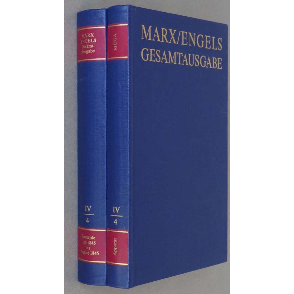 Karl Marx, Friedrich Engels: Gesamtausgabe (MEGA), sv. IV/4, Text + Apparat [sebrané spisy; kritické vydání; výpisky; ekonomie]