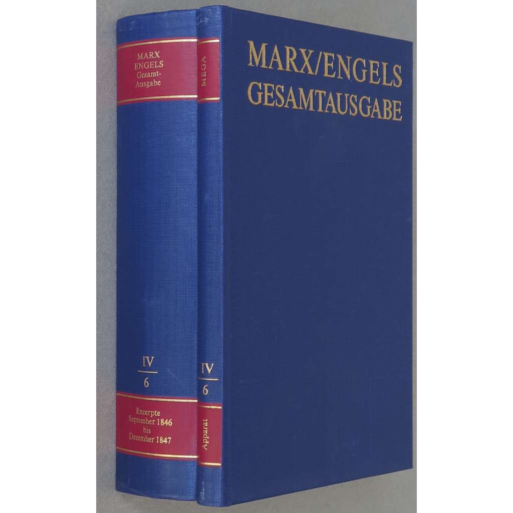 Karl Marx, Friedrich Engels: Gesamtausgabe (MEGA), sv. IV/6, Text + Apparat [sebrané spisy; kritické vydání; výpisky; ekonomie]