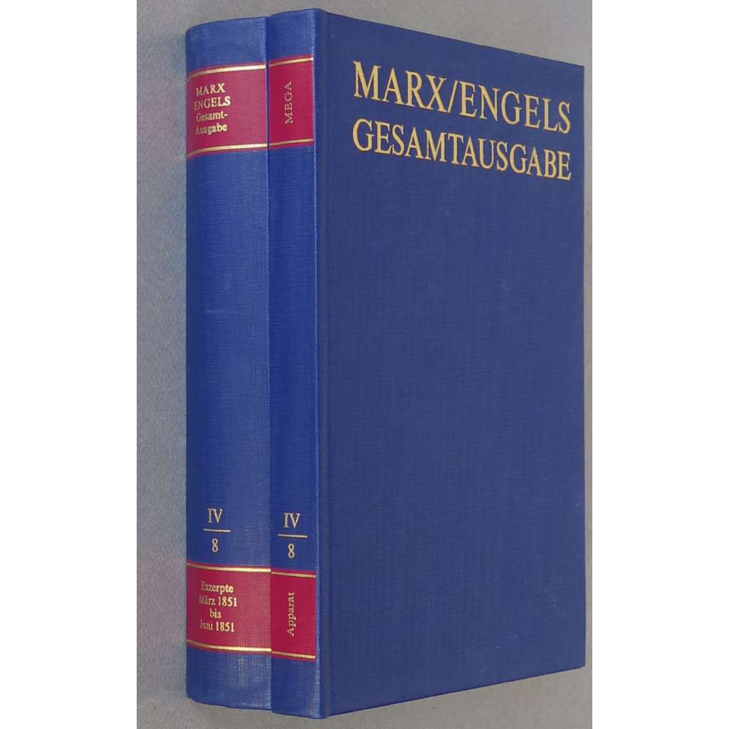Karl Marx, Friedrich Engels: Gesamtausgabe (MEGA), sv. IV/8, Text + Apparat [sebrané spisy; kritické vydání; výpisky; ekonomie]