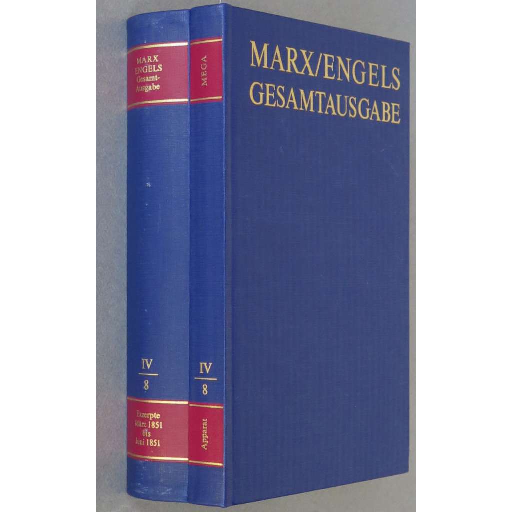 Karl Marx, Friedrich Engels: Gesamtausgabe (MEGA), sv. IV/8, Text + Apparat [sebrané spisy; kritické vydání; výpisky; ekonomie]