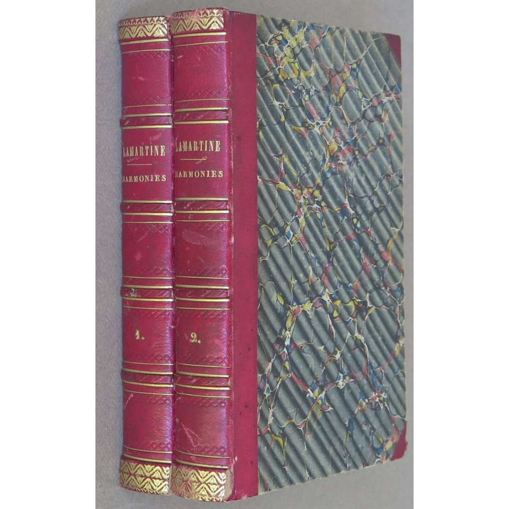 Harmonies poétiques et religieuses, sv. 1-2 [poezie; poesie; vazba; kůže]