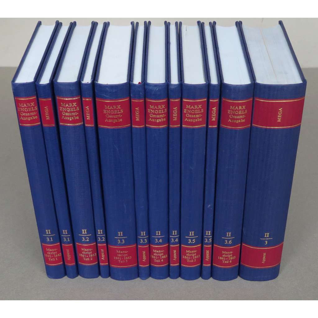Karl Marx, Friedrich Engels: Gesamtausgabe (MEGA), sv. II/3, Text + Apparat [sebrané spisy; kritické vydání; Kapitál; rukopisy]