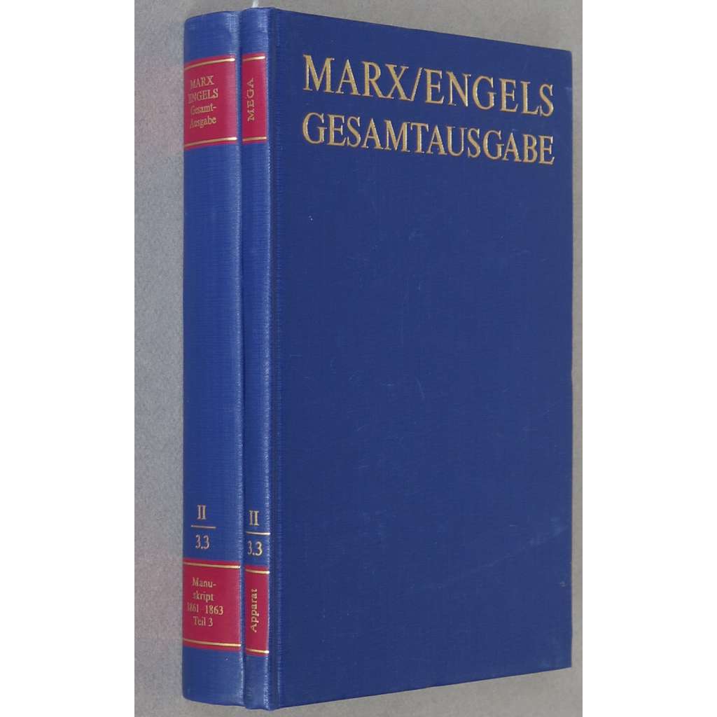 Karl Marx, Friedrich Engels: Gesamtausgabe (MEGA), sv. II/3.3, Text + Apparat [sebrané spisy; kritické vydání; Kapitál; rukopisy]