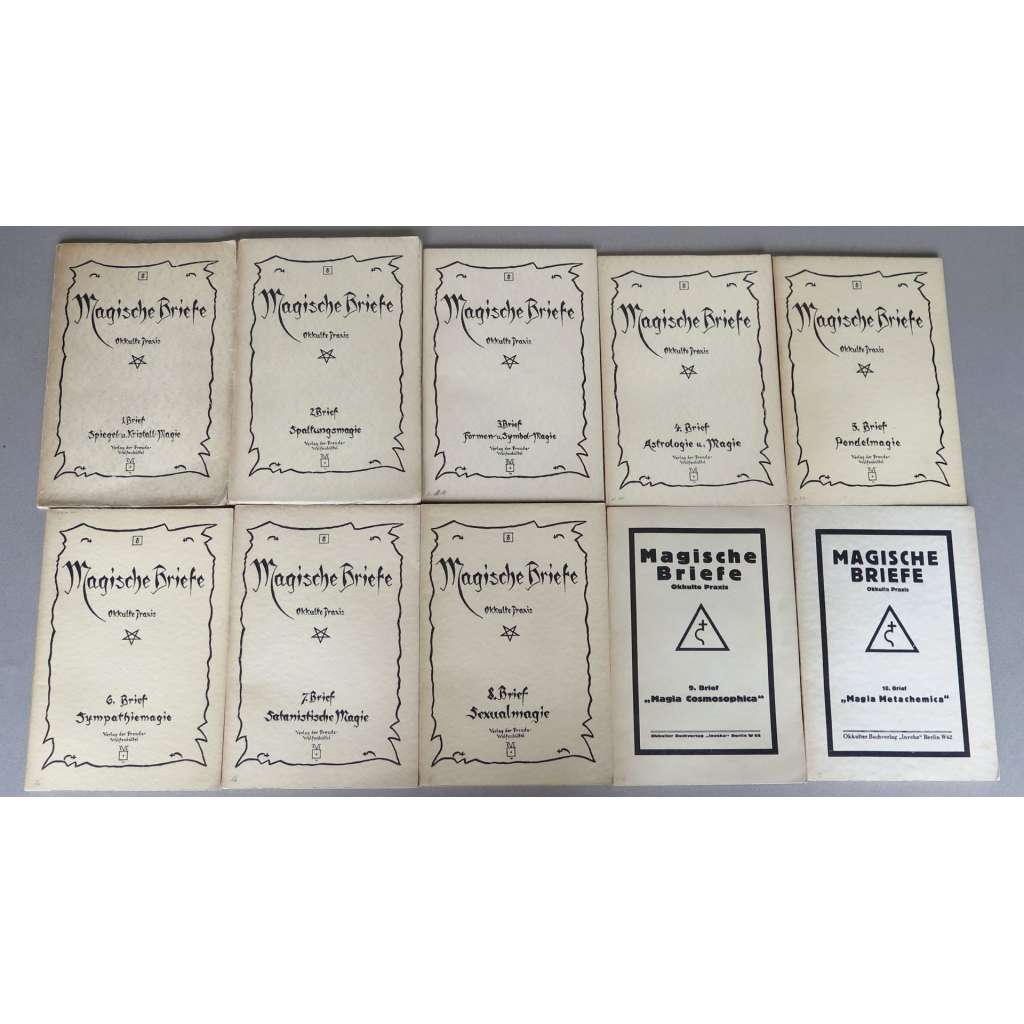 Magische Briefe. Okkulte Praxis [Magické listy. Okultní praxe, 1925-1930; okultismus; esoterika; magie; okultní vědy]