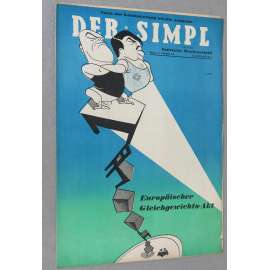 Der Simpl, roč. 2, 1934, č. 3 [politická satira; karikatura; Simplicus; Simplicissimus; antifašismus; umění]