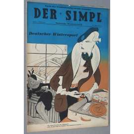 Der Simpl, roč. 2, 1934, č. 6 [politická satira; karikatura; Simplicus; Simplicissimus; antifašismus; umění]