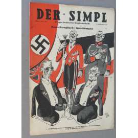 Der Simpl, roč. 2, 1934, č. 25 [politická satira; karikatura; Simplicus; Simplicissimus; antifašismus; umění]