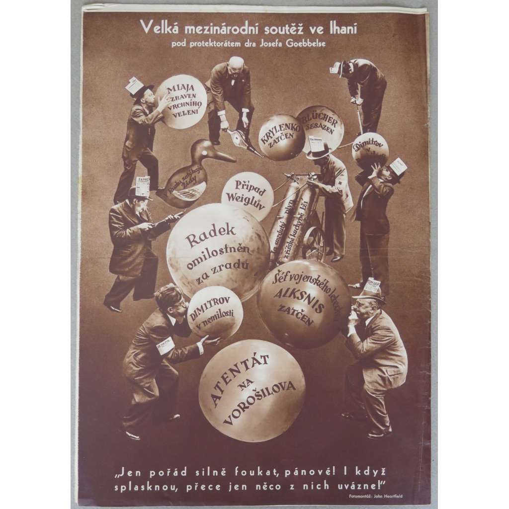 Svět sovětů, roč. 6, 1937, č. 9 (září) [fotomontáž John Heartfield; obálka; koláž; levicové časopisy; Sovětský svaz]