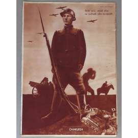 Svět v obrazech, roč. 1938, č. 31 (14. 8.) [fotomontáž John Heartfield; obálka; koláž; levicové časopisy; Mnichov]