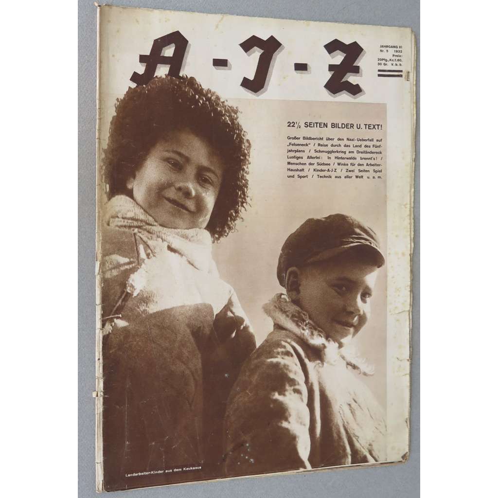 A-I-Z [Arbeiter-Illustrierte-Zeitung; AIZ], roč. 11, 1932, č. 5 [časopis; fotografie; komunismus]