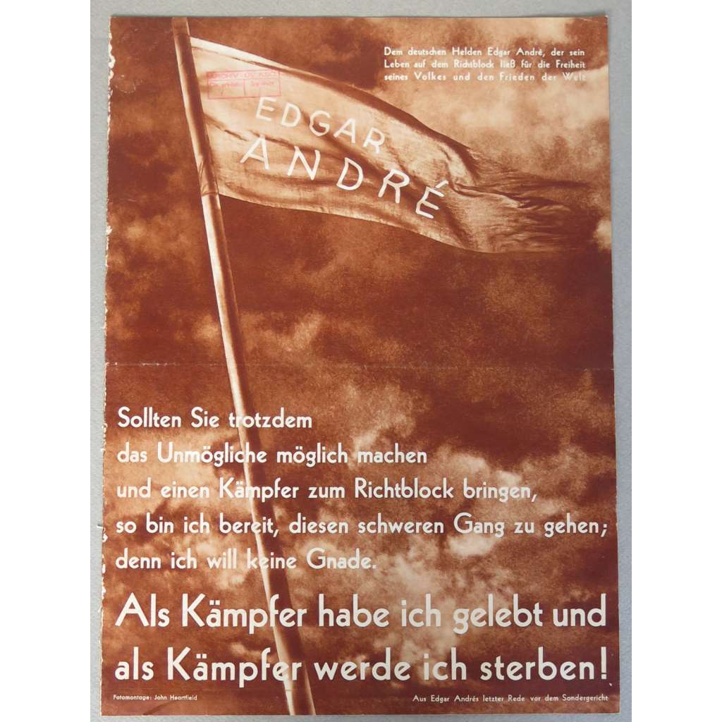 Die Volks-Illustrierte, roč. 1936, č. 14 [fotomontáž John Heartfield; koláž; obálka; Arbeiter-Illustrierte-Zeitung; AIZ]
