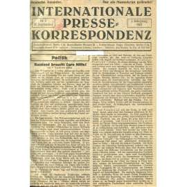 Internationale Presse-Korrespondenz, roč. 1, 1921 [Inprekorr; Kominterna; Komunistická internacionála; komunismus]