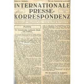 Internationale Presse-Korrespondenz, roč. 2/1, 1922 [Inprekorr; Kominterna; Komunistická internacionála; komunismus]