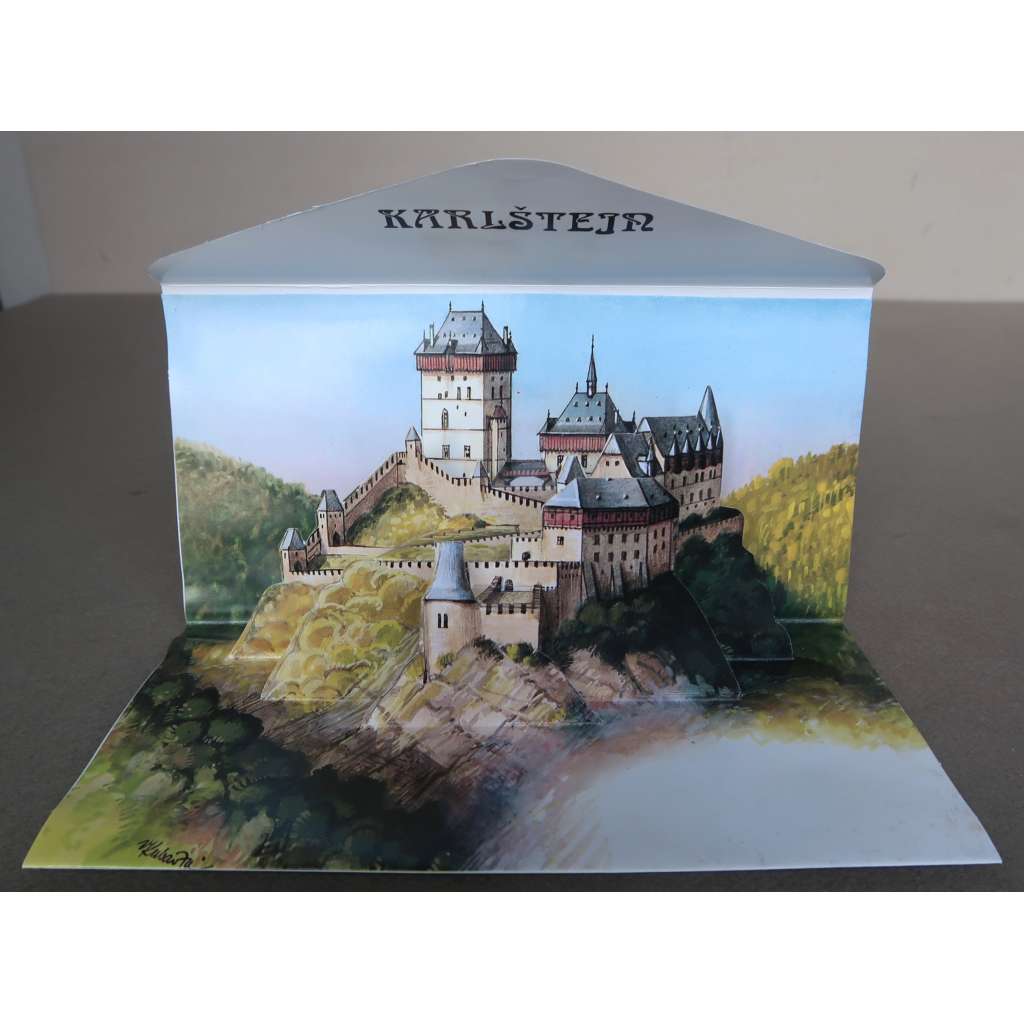 Hrad Karlštejn – prostorová pohlednice (Burg Karlstein / Karlštejn Castle)