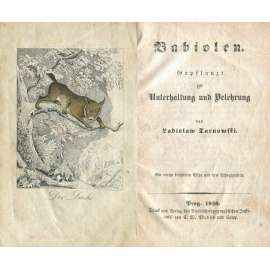 Babiolen. Gepflanzt zur Unterhaltung und Belehrung [1846; litografie; grafika; ilustrace; Horymír; české pověsti; rys]