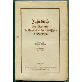 Jahrbuch des Vereins für Geschichte der Deutschen in Böhmen, 3. Jahrgang 1930-1933 [ročenka, historie, dějiny Němců v Čechách, Sudeta, časopisy]