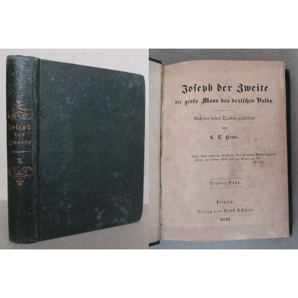 Joseph der Zweite, der große Mann des deutschen Volks. Dritter Band [císař Josef II., životopis, dějiny Habsburské monarchie]
