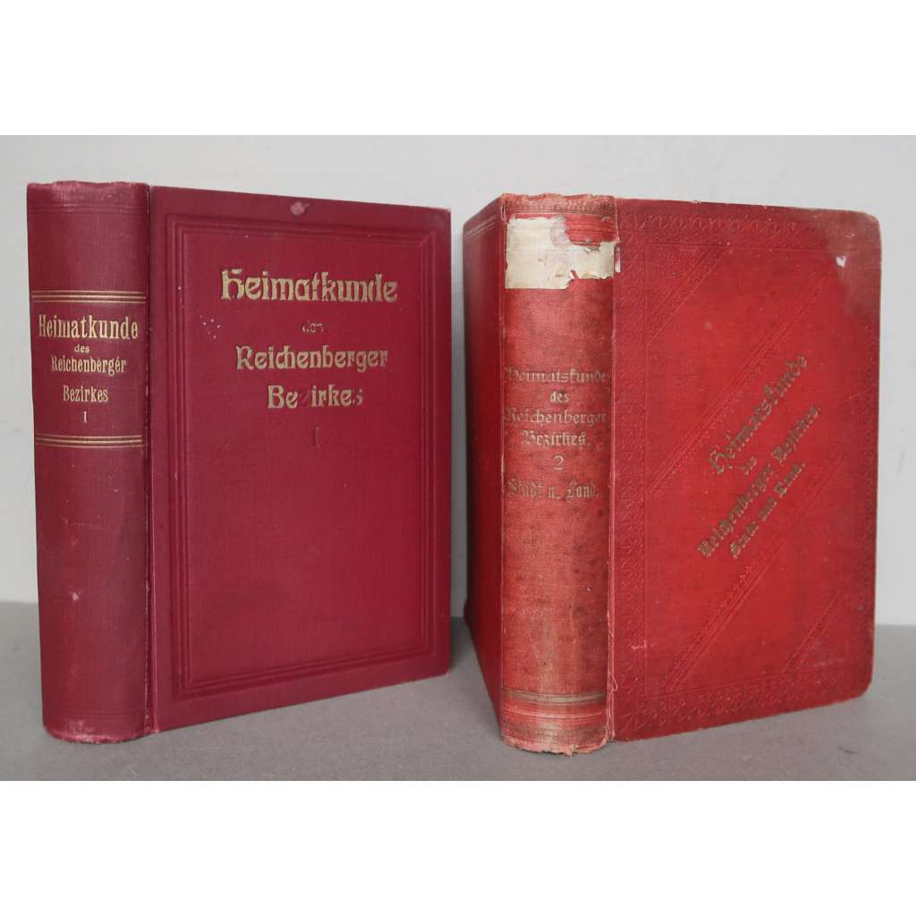 Heimatkunde des Reichenberger Bezirkes. Stadt und Land. Anhang: Böhmisch-Aischa und Bösching. 1. u. 2. Band Die Mondfinsternisse [Vlastivěda libereckého okresu, Liberec, Liberecko, s dodatky Česká Lípa, Bezděčín (Frýdštejn), 2 svazky]