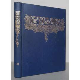 Deutsche Kunst und Dekoration, Band 52, April 1923-September 1923 [umění, design, užité umění, architektura, ruční práce, časopis]