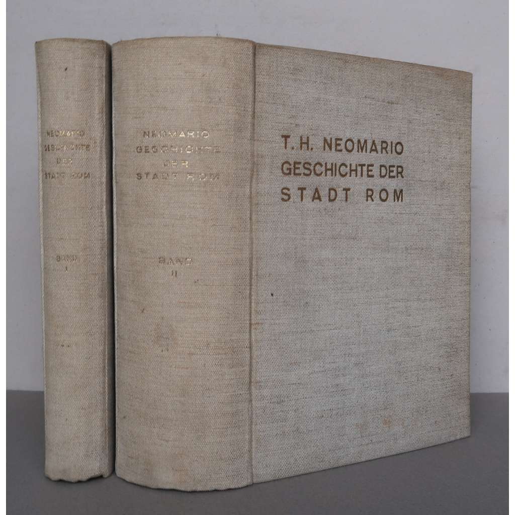 Geschichte der Stadt Rom. 2 Bände [Dějiny města Říma; Roma, antika, starověký Řím, Římská říše, Langobardská říše, papežství, církevní stát, dějiny umění]