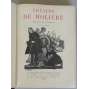 Théatre de Molière. Dessins de G. Bruyer, svazek 1-2 [1924; vazba; kůže; komedie; hry; divadlo; ilustrace]